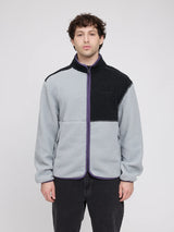 Jacke Color Block Sherpa Eisblau/Schwarz | MAZINE