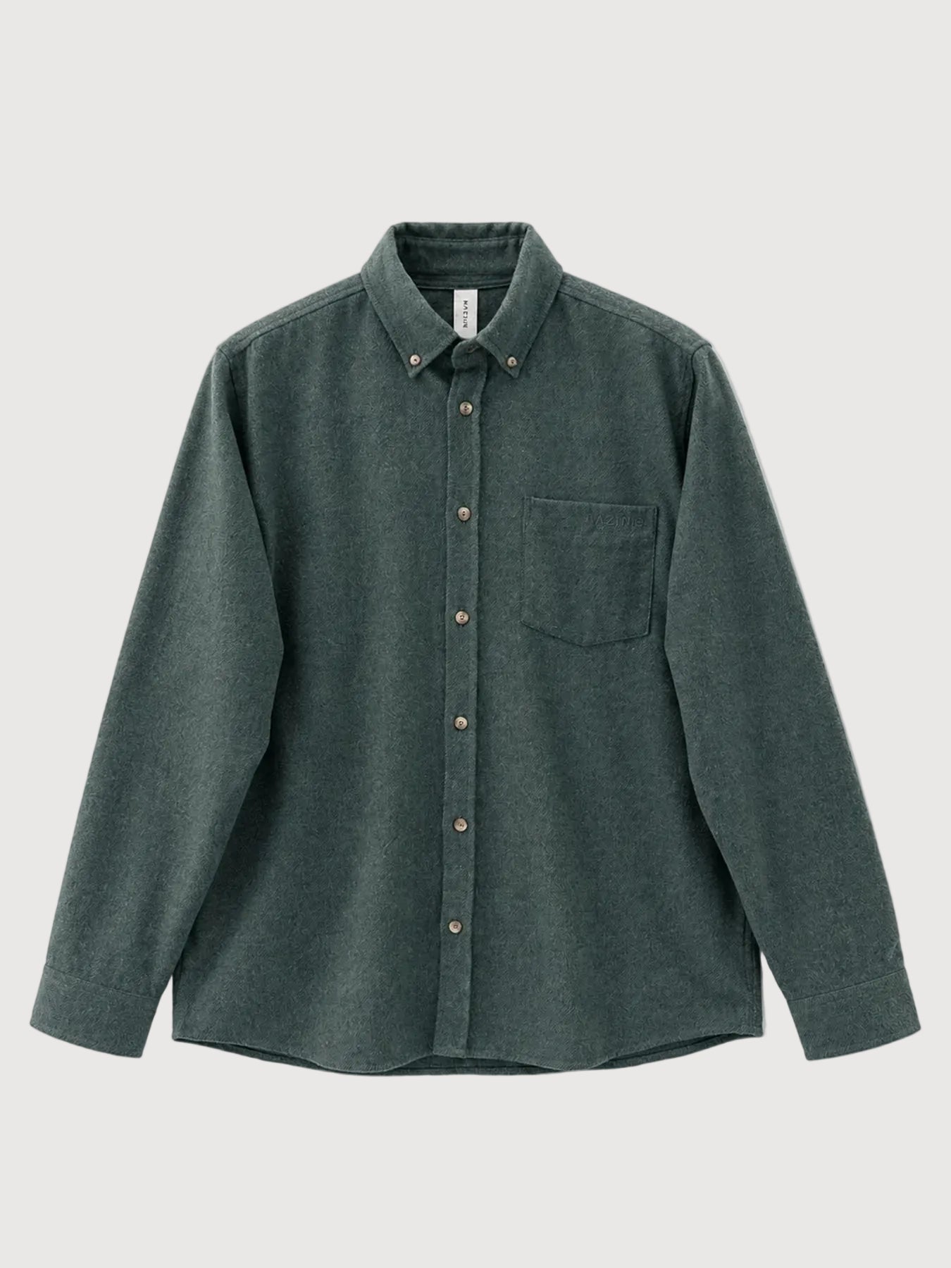 Melange Flannel Shirt Bottle Mel | MAZINE