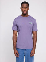 T-Shirt Chest Print Light Grape | MAZINE