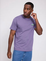 T-Shirt Chest Print Light Grape | MAZINE