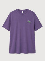 T-Shirt Chest Print Light Grape | MAZINE