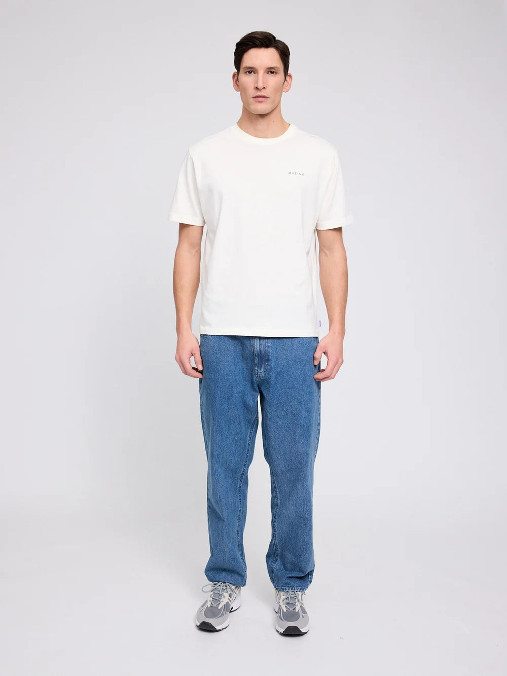 T-Shirt Back Print White/Donut Man | MAZINE