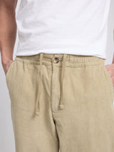 Trousers Corduroy Jogpants Light Khaki | MAZINE