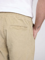 Trousers Corduroy Jogpants Light Khaki | MAZINE