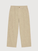 Trousers Corduroy Jogpants Light Khaki | MAZINE