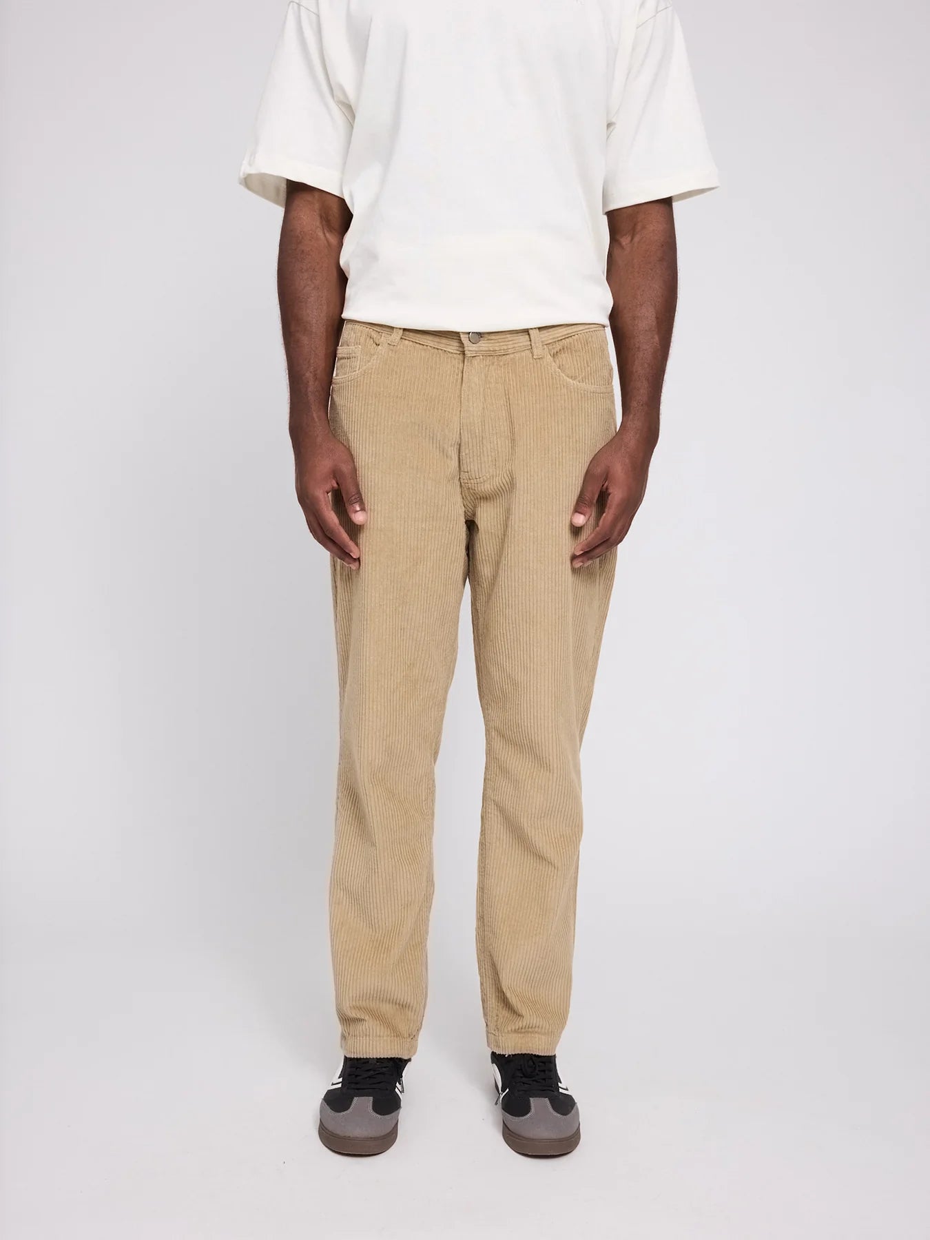 Pantaloni in velluto a coste con tasche Sandy Olive | MAZINE