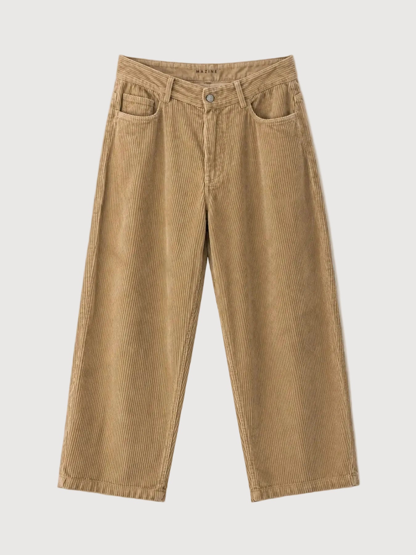 Pantaloni in velluto a coste con tasche Sandy Olive | MAZINE