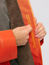 Hochleistungs-Wintermantel gebranntes Orange | MAZINE
