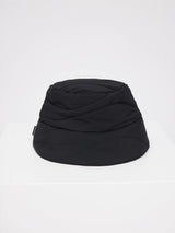 Hat Waves Quilt Padded Bucket Black | MAZINE