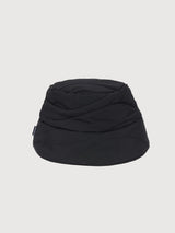 Hat Waves Quilt Padded Bucket Black | MAZINE