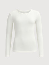 Two-Pack Long-Sleeve Shirt White for Women | PEOPLE WEAR ORGANIC