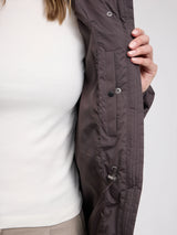 Piumino trapuntato Coat Waves color melanzana donna | MAZINE