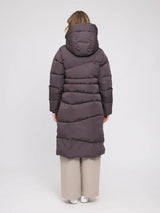 Piumino trapuntato Coat Waves color melanzana donna | MAZINE