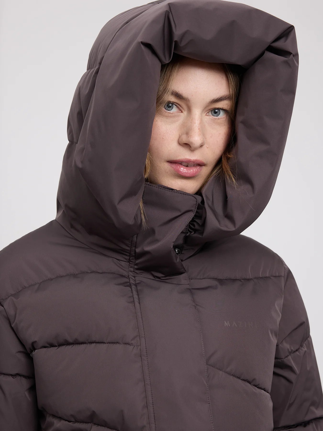 Piumino trapuntato Coat Waves color melanzana donna | MAZINE