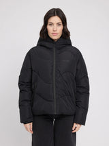 Jacket Waves Quilt Short Puffer Schwarz | MAZINE