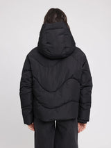 Jacket Waves Quilt Short Puffer Schwarz | MAZINE