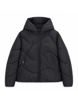 Jacket Waves Quilt Short Puffer Schwarz | MAZINE