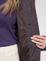 Jacket Waves Quilt Short Puffer Eggplant | MAZINE