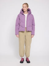 Giacca Piumino Corto Trapuntato Waves GrapePink | MAZINE