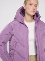 Giacca Piumino Corto Trapuntato Waves GrapePink | MAZINE