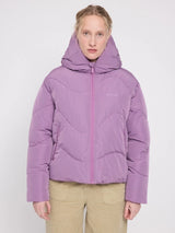 Giacca Piumino Corto Trapuntato Waves GrapePink | MAZINE