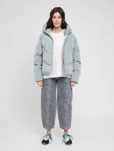 Jacket Waves Quilt Short Puffer Ice Green | MAZINE