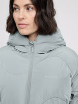 Jacket Waves Quilt Short Puffer Ice Green | MAZINE