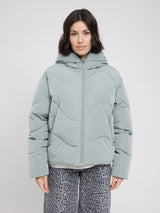 Jacket Waves Quilt Short Puffer Ice Green | MAZINE