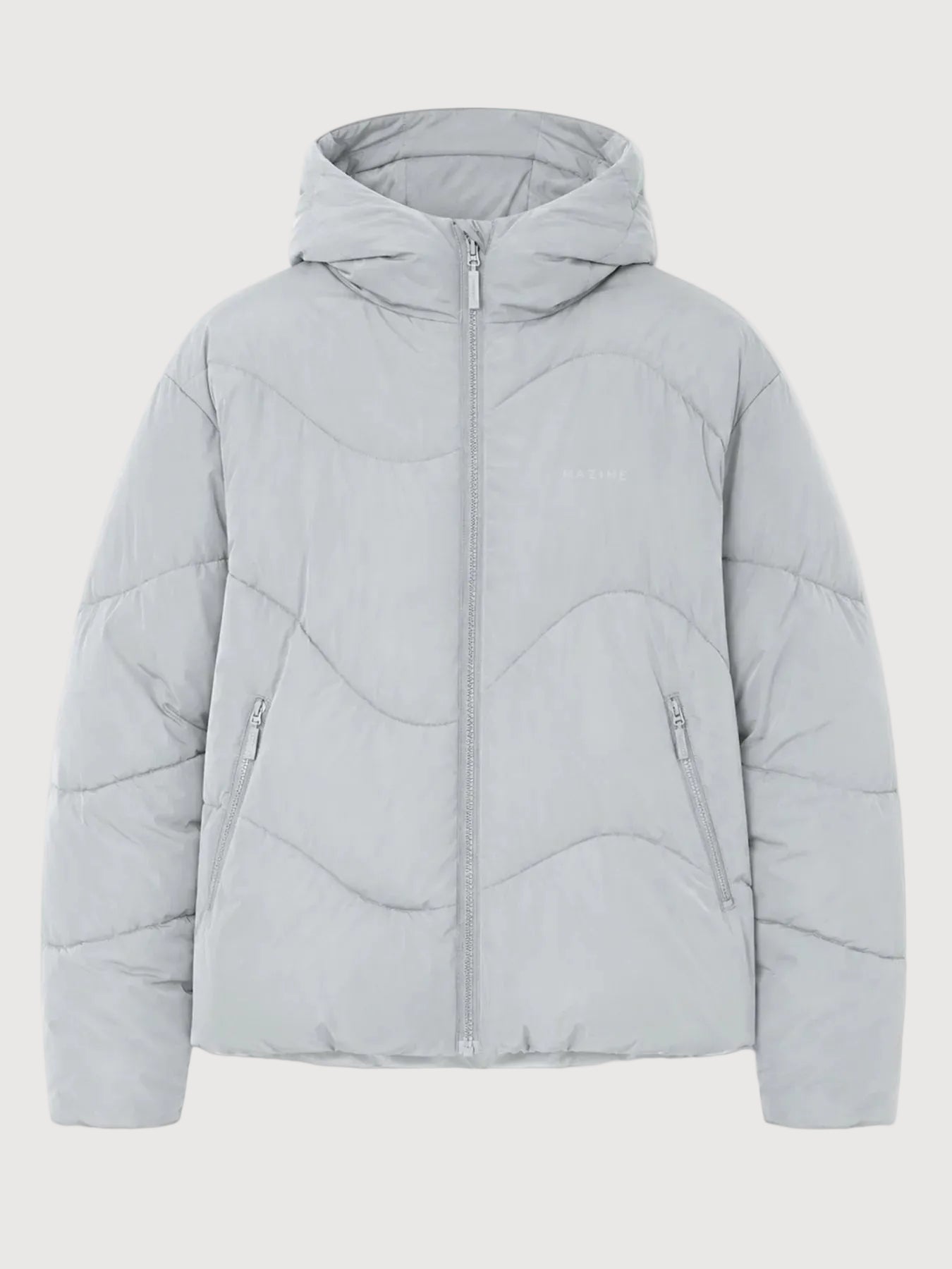 Jacket Waves Quilt Short Puffer Ice Green | MAZINE