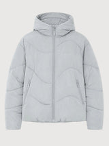 Jacket Waves Quilt Short Puffer Ice Green | MAZINE