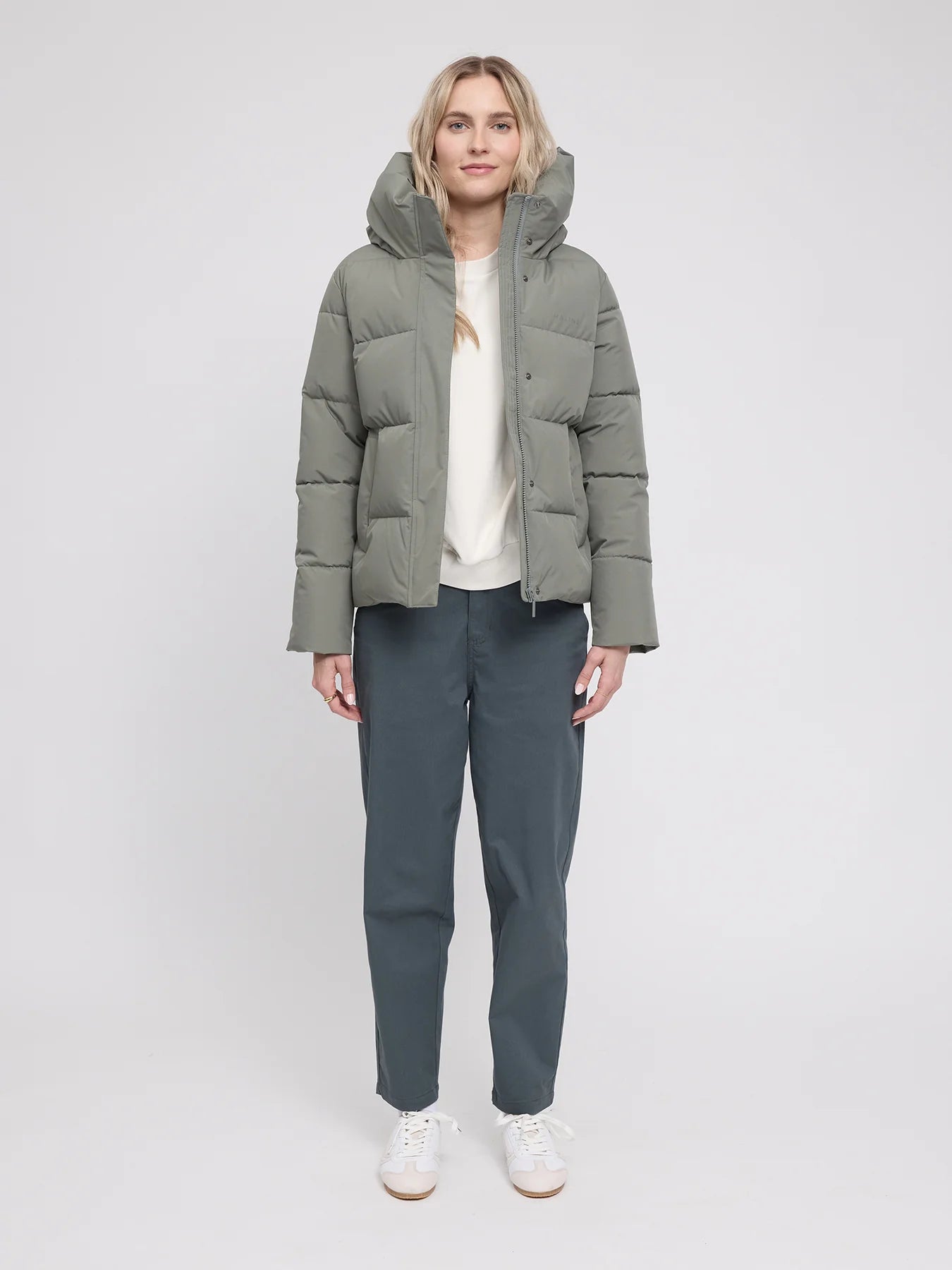 Jacket Basic Puffer Woman Light Bottle | MAZINE