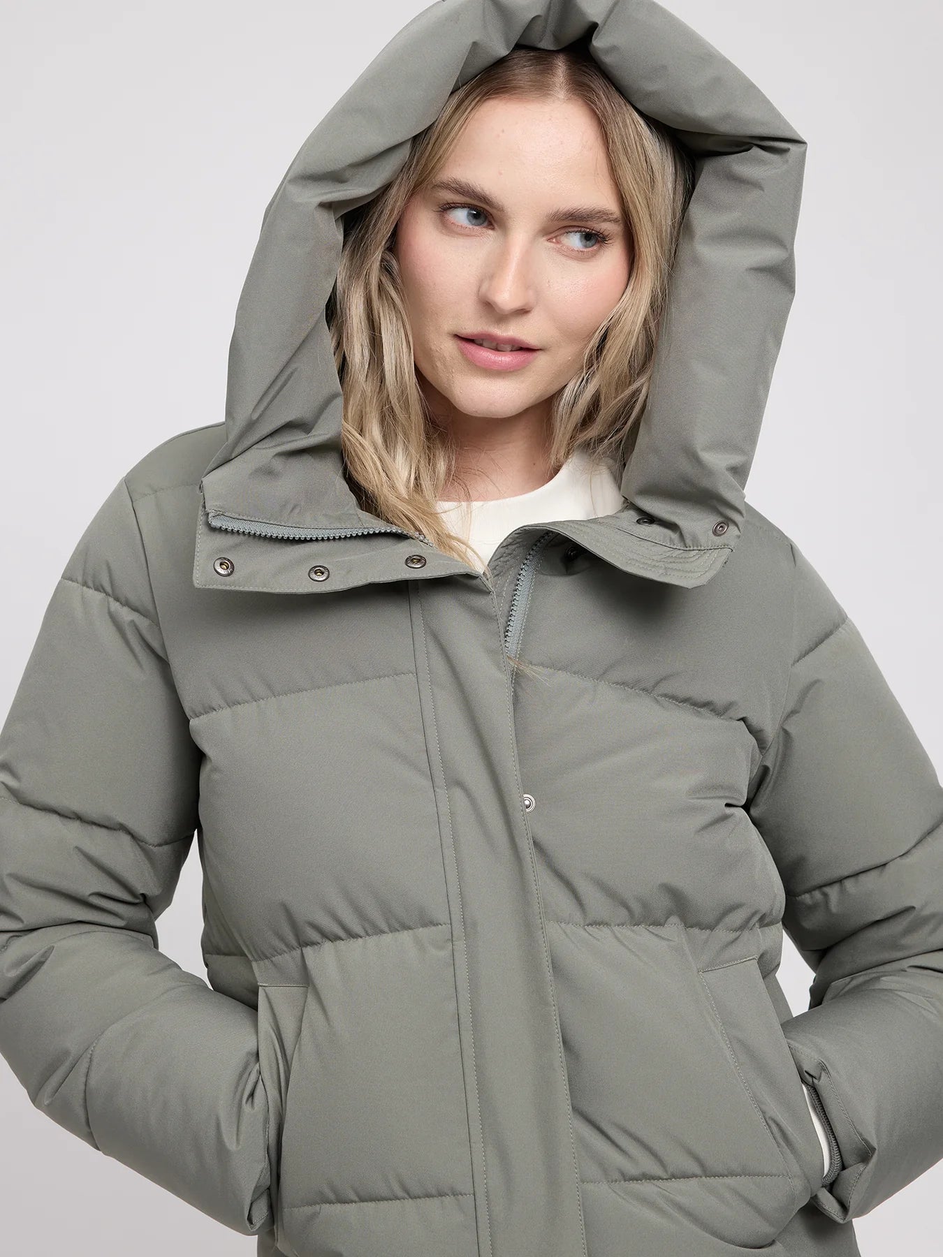 Jacket Basic Puffer Woman Light Bottle | MAZINE