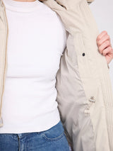 Mid-Length Puffer Jacket Feather Gray | MAZINE