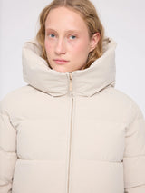 Mid-Length Puffer Jacket Feather Gray | MAZINE