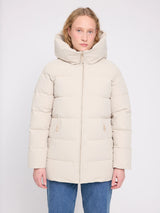 Mid-Length Puffer Jacket Feather Gray | MAZINE