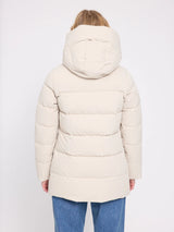Mid-Length Puffer Jacket Feather Gray | MAZINE