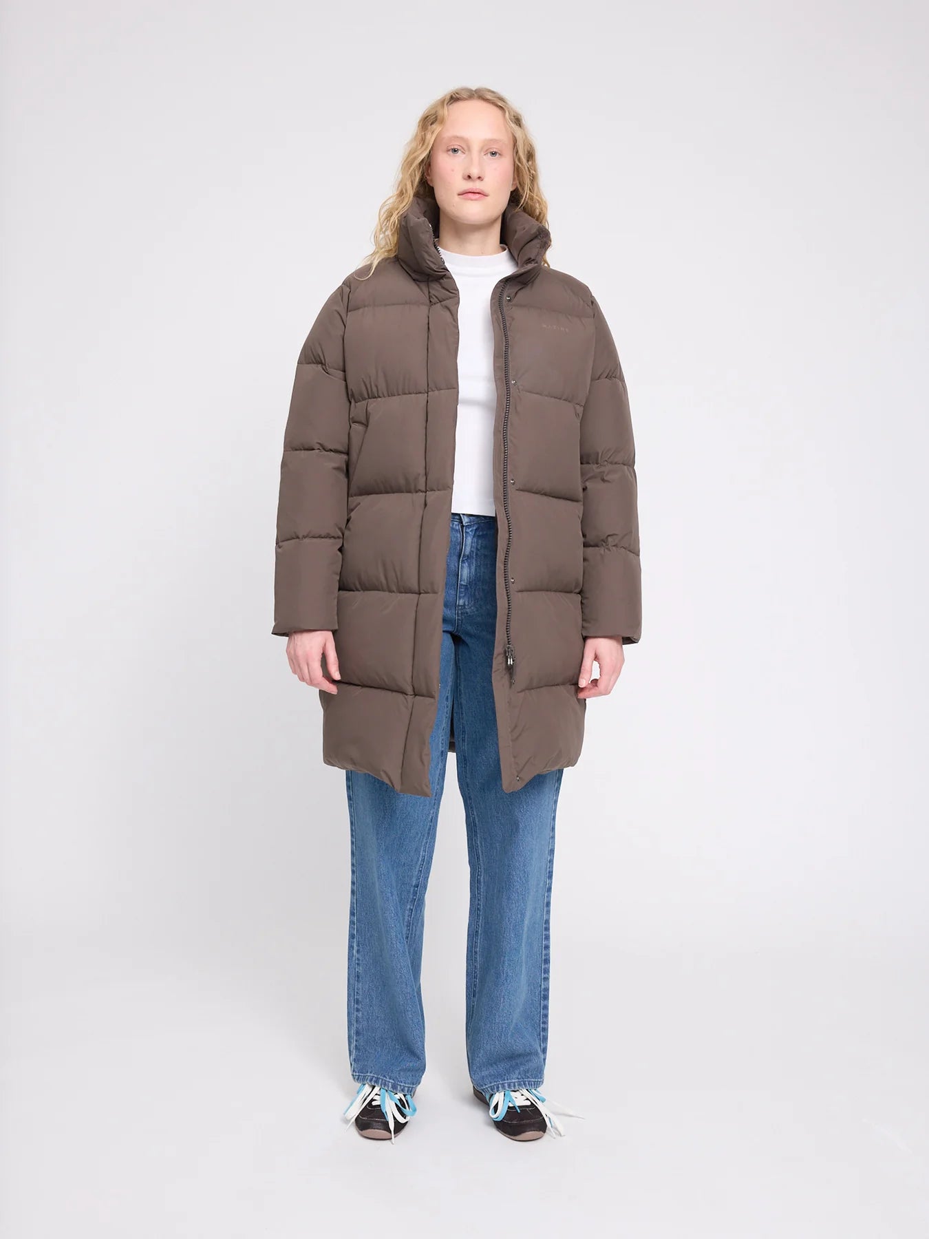 Cappotto imbottito oversize con maniche raglan Mokka | MAZINE