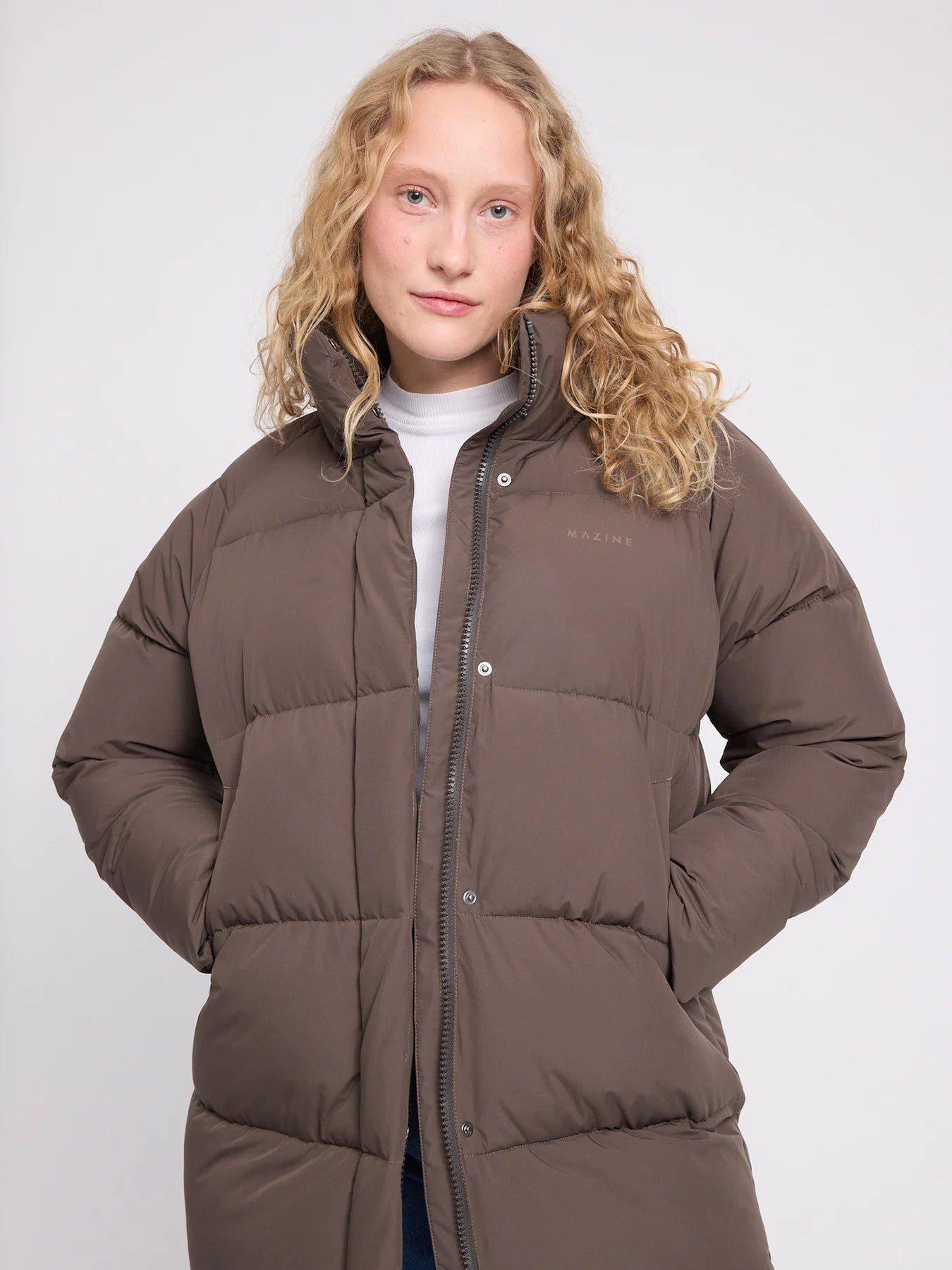 Cappotto imbottito oversize con maniche raglan Mokka | MAZINE