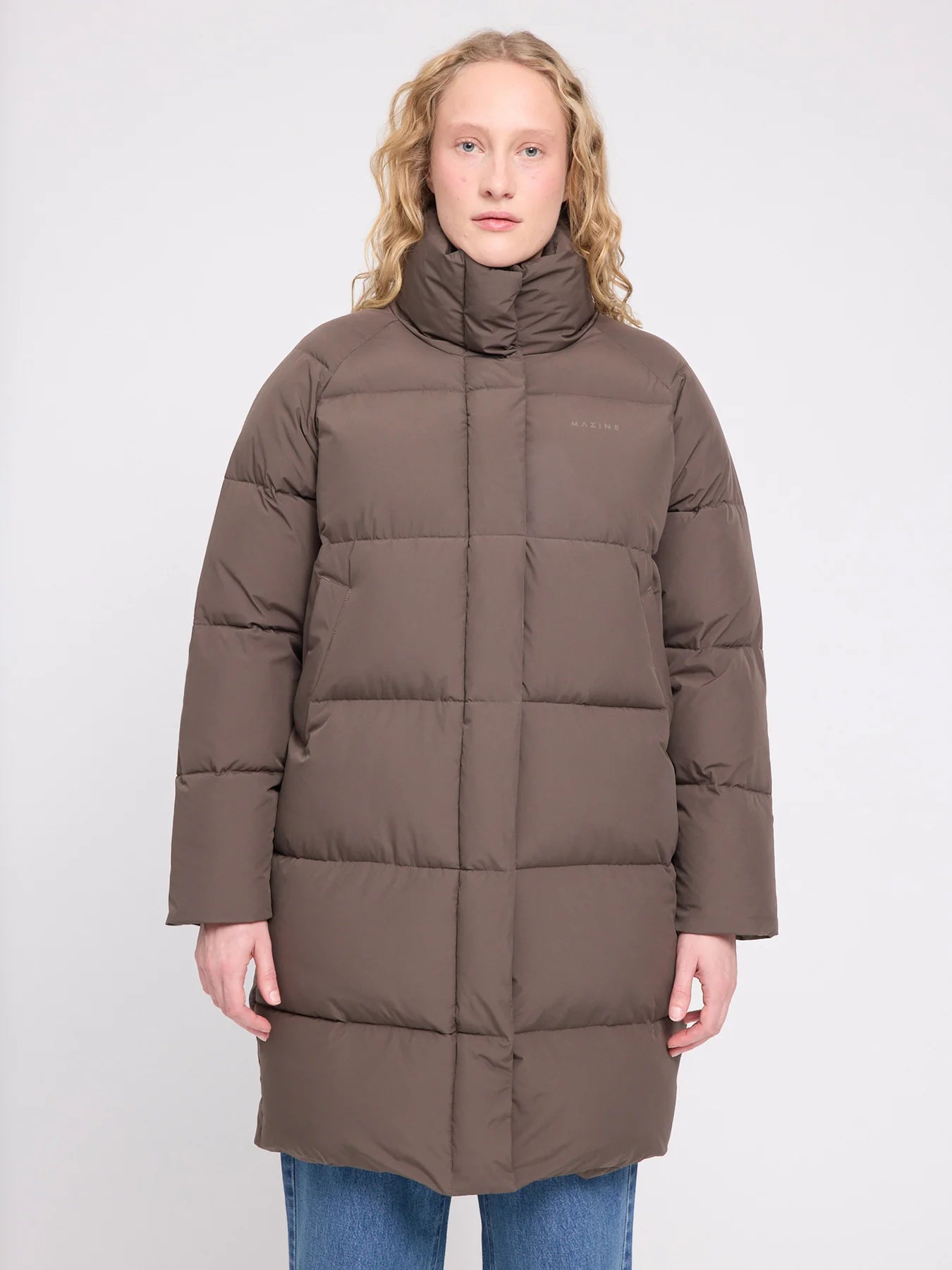 Cappotto imbottito oversize con maniche raglan Mokka | MAZINE