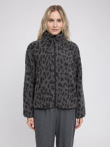 Jacket Printed Sherpa Grey/Printed | MAZINE