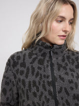 Jacket Printed Sherpa Grey/Printed | MAZINE