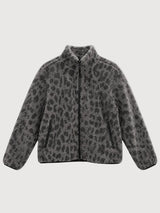Jacket Printed Sherpa Grey/Printed | MAZINE