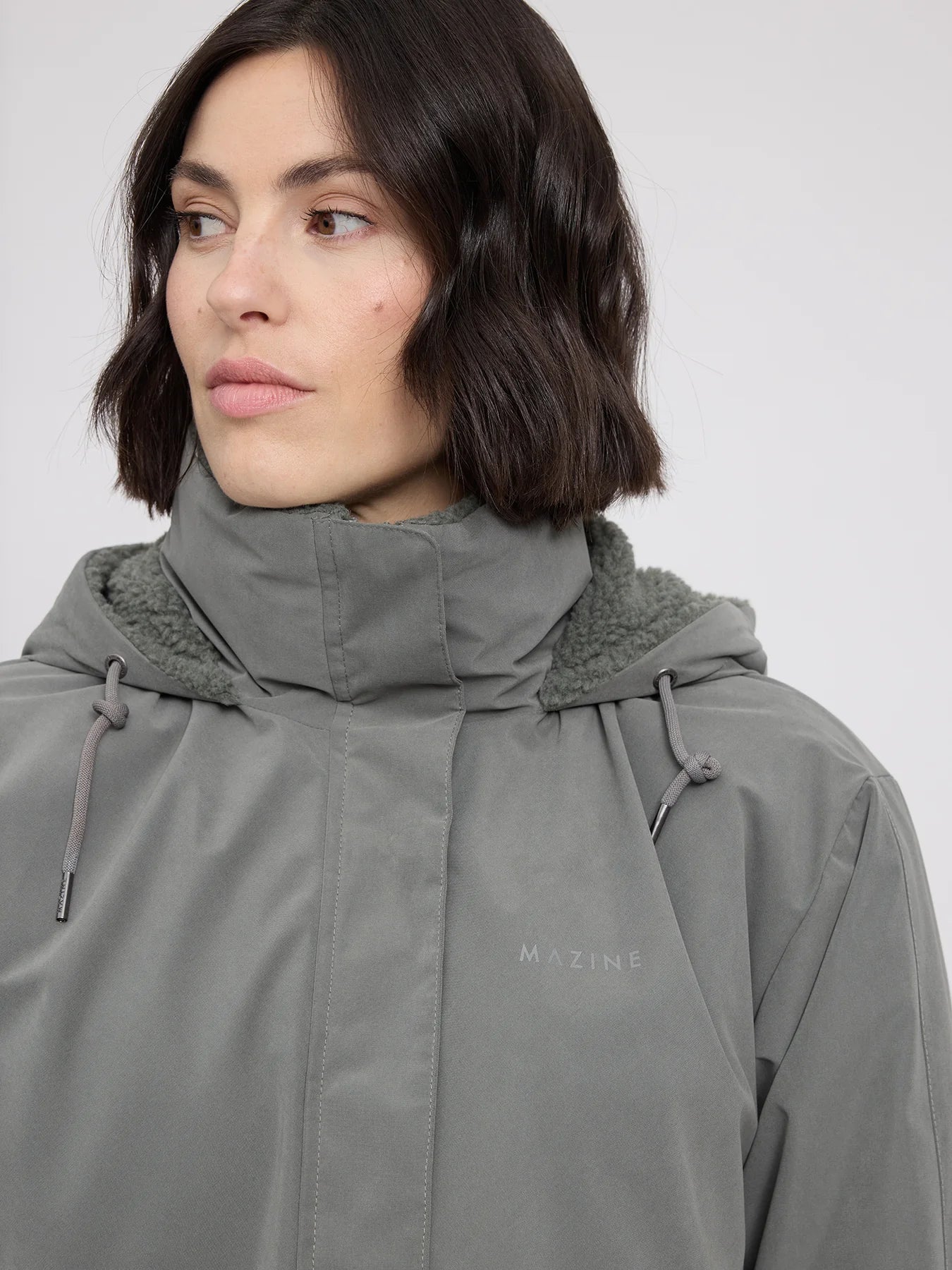 Oversized Padded Parka Light Bottle | MAZINE