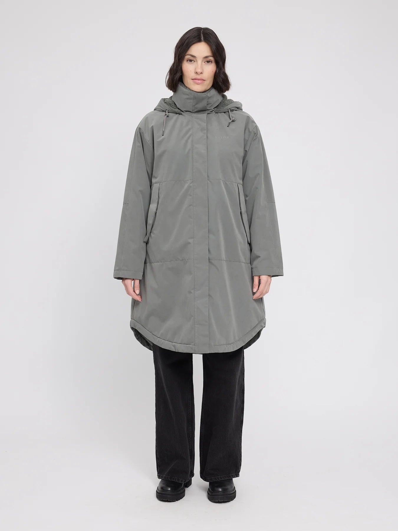 Oversized Padded Parka Light Bottle | MAZINE