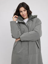 Oversized Padded Parka Light Bottle | MAZINE