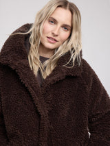Mantel Kunstfell Black Coffee Damen | MAZINE