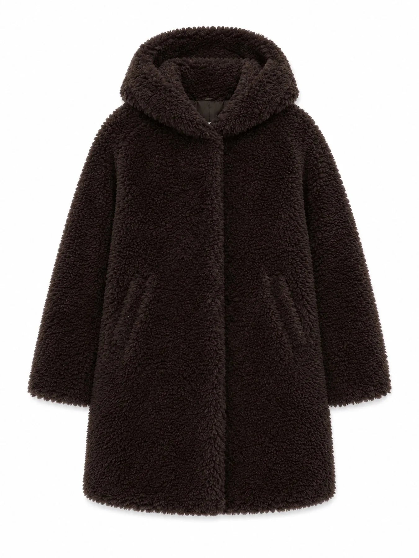 Mantel Kunstfell Black Coffee Damen | MAZINE