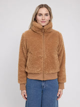 Jacket Faux-Fur Blouson Brown Woman | MAZINE