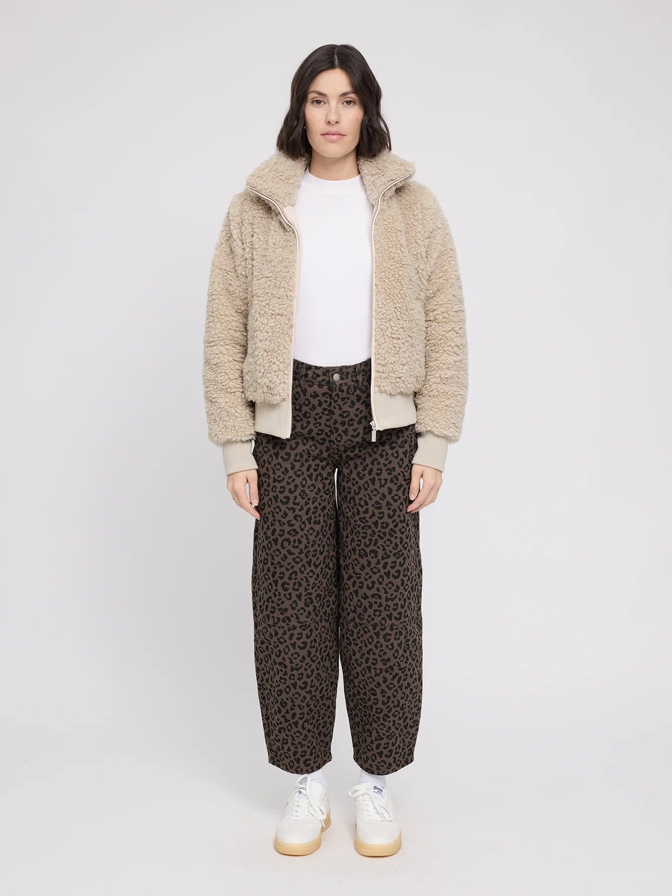 Jacke Kunstfell-Blouson Natur Damen | MAZINE
