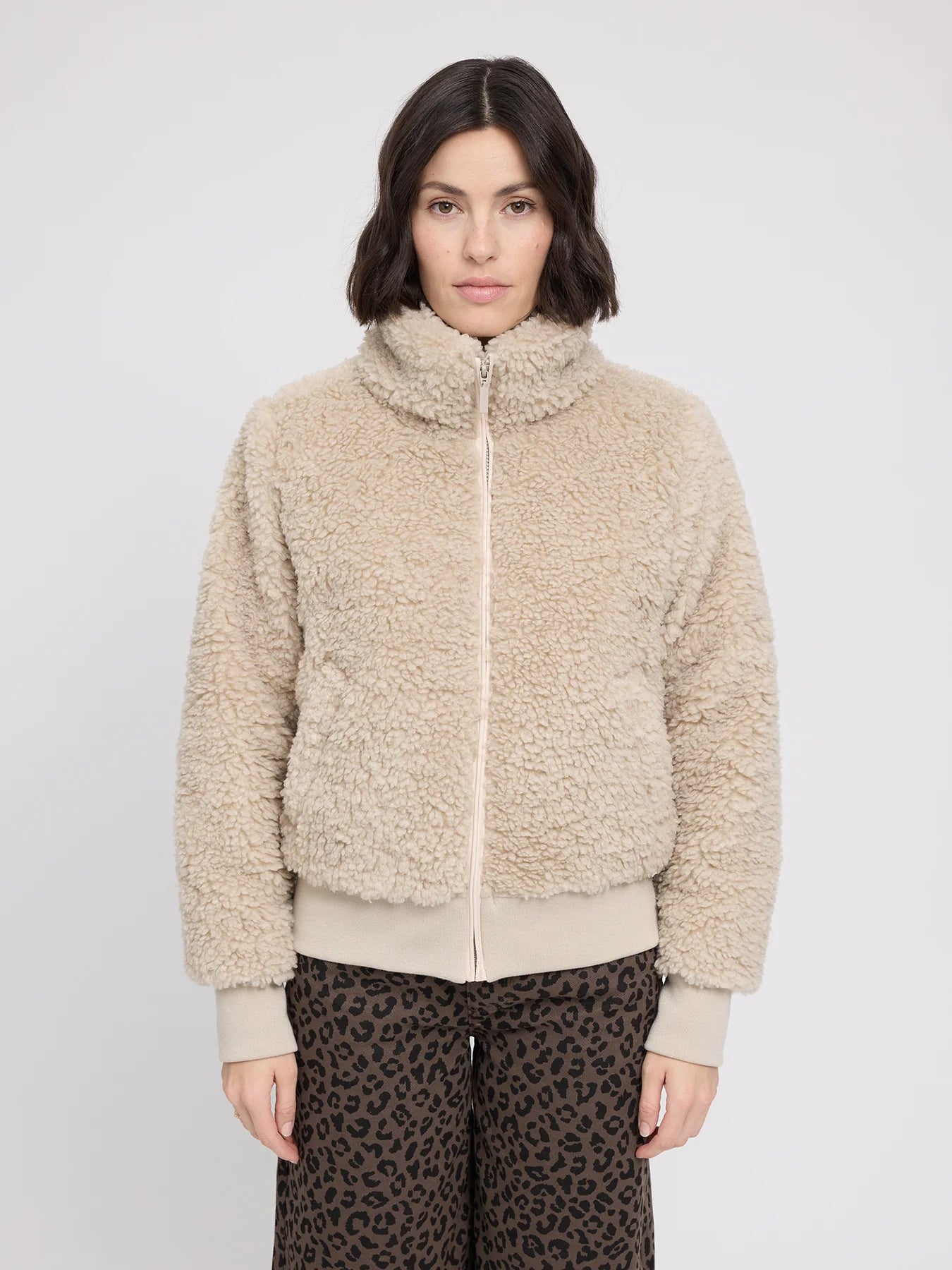 Jacke Kunstfell-Blouson Natur Damen | MAZINE